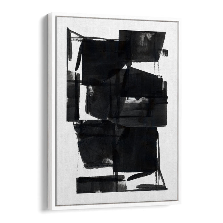 Elevate your decor with ABSTRACT COMPOSITION VIII, stunning ABSTRACT PAINTINGS featuring bold black patterns.