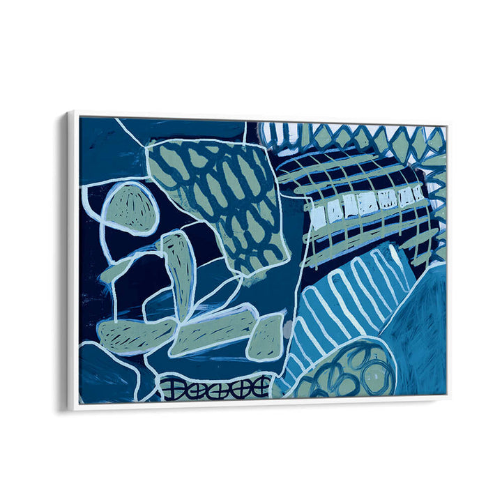 BLUE ABSTRACT A PLACE IN TIME , ABSTRACT PAINTINGS