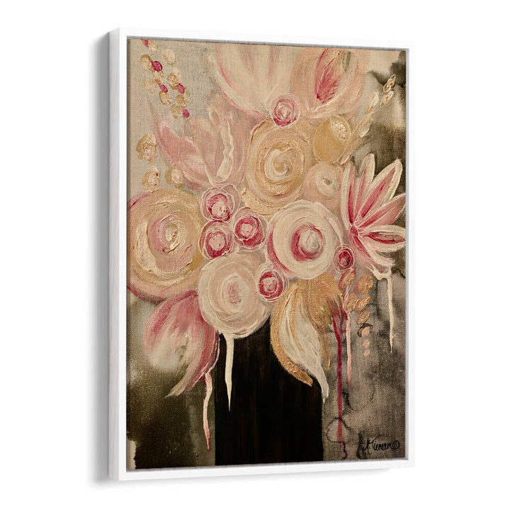 Elegant BLUSH, FLORAL FLOWER PAINTINGS showcasing blooming flowers, adding a touch of nature to your decor.