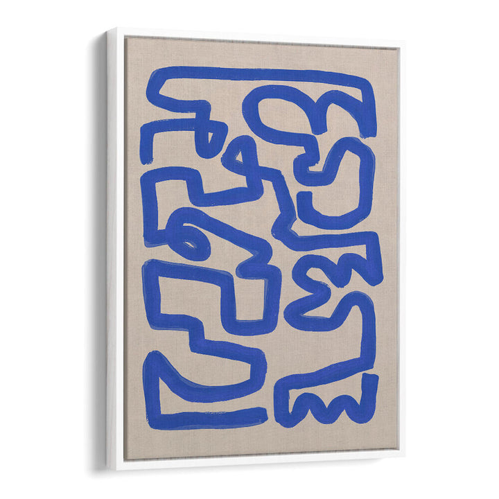 BOLD BLUE LINES , LINE ART PAINTINGS