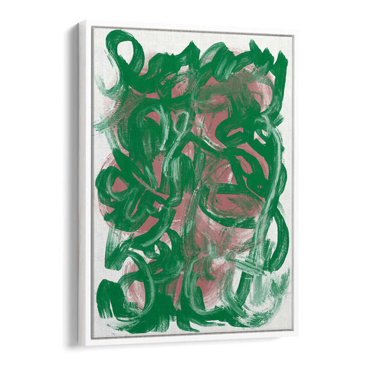 CHAOS GREEN LARGE, ABSTRACT PAINTINGS