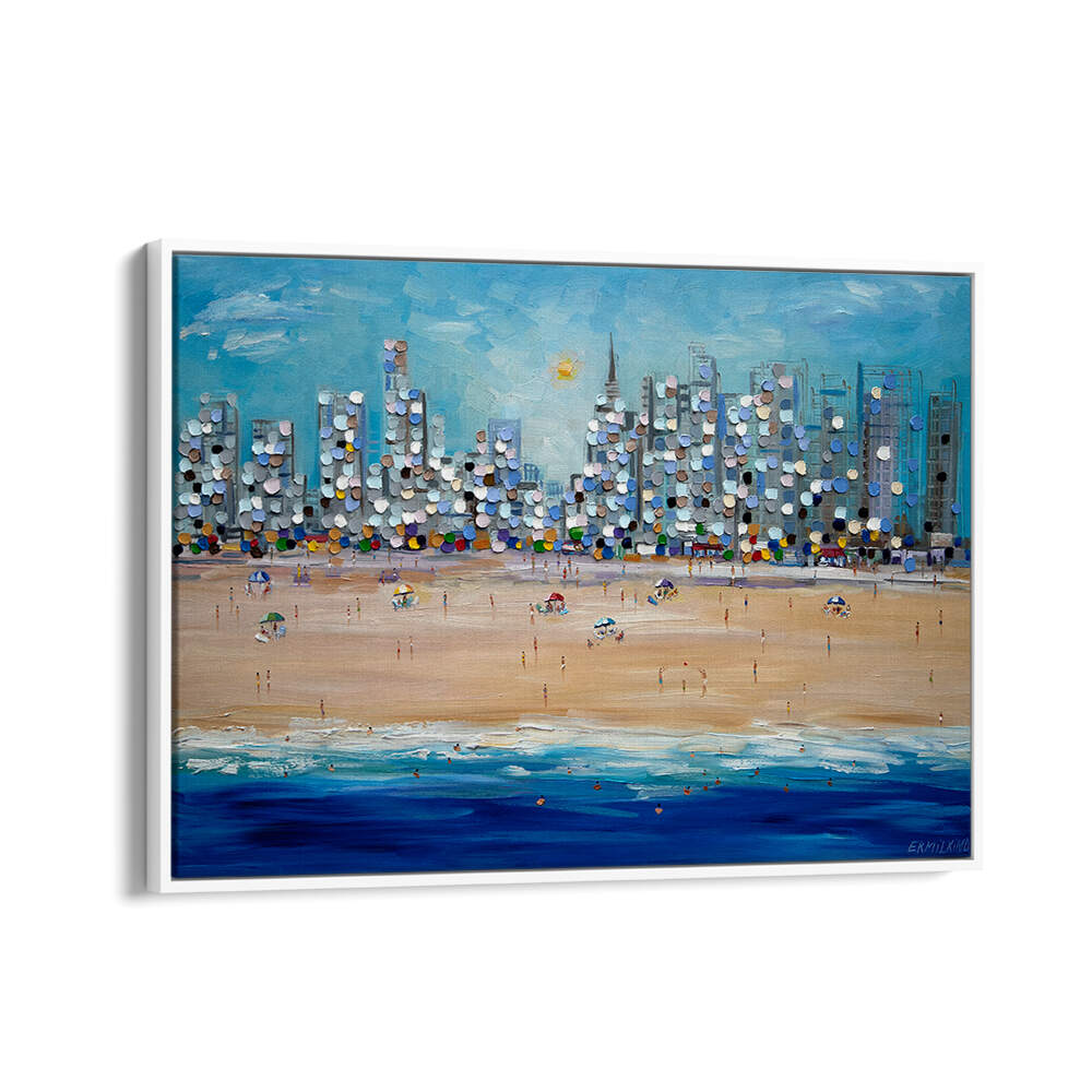 CITY BEACH , MODERN IMPRESSIONISM PAINTINGS