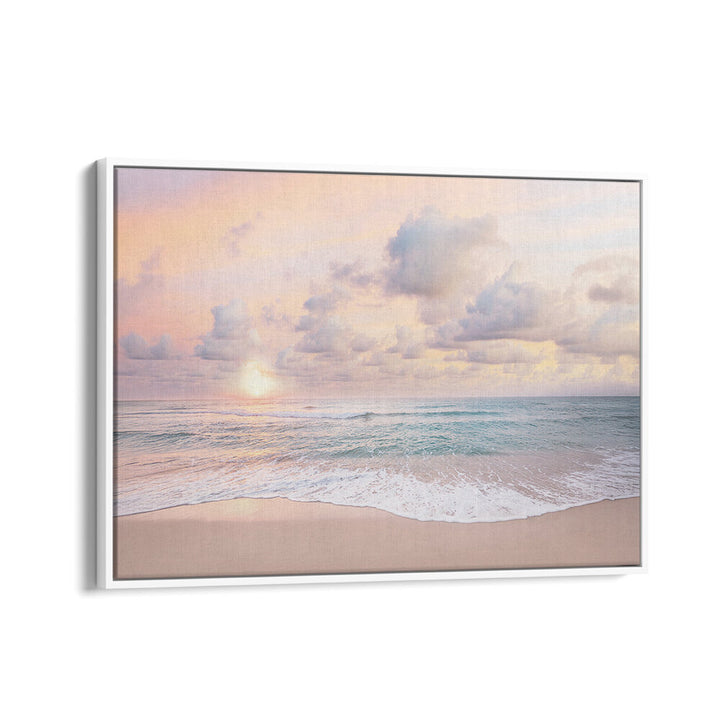 CLOUDY SUNSET , BEACH PAINTINGS