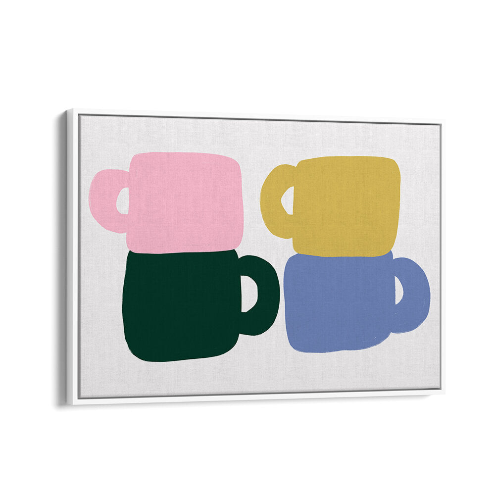 COLORFUL COFFEE MUGS , BAR & CAFE ART