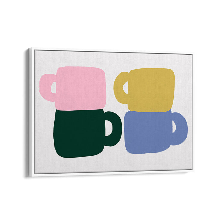 COLORFUL COFFEE MUGS , BAR & CAFE ART