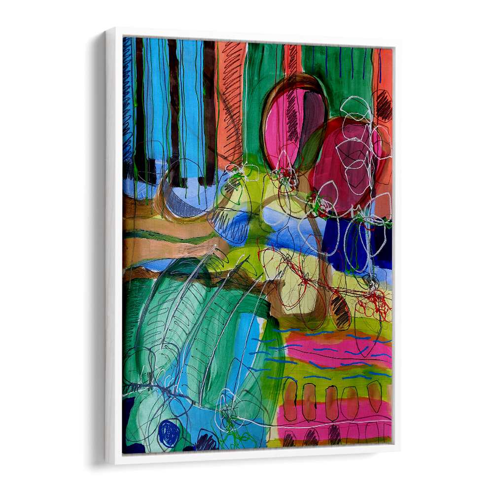 Vibrant "COMPOSITION FOR A SUNDAY MORNING, ABSTRACT PAINTINGS" adds tranquility and creativity to your living space.