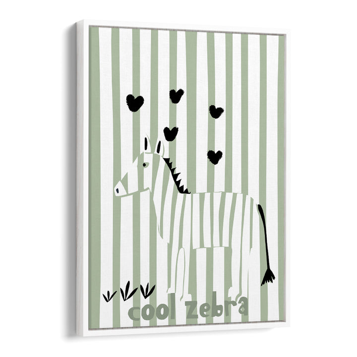 COOL ZEBRA WITH HEARTS