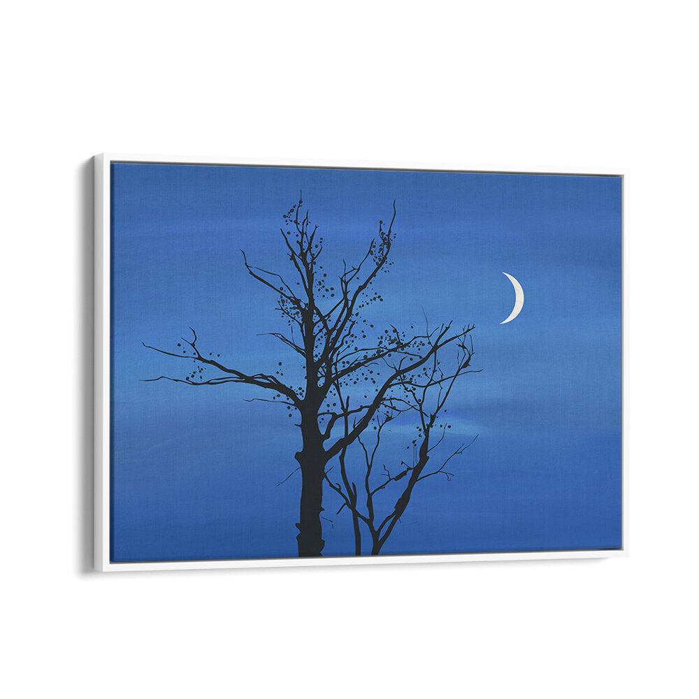 CRESCENT BLUE SKY , LANDSCAPE PAINTINGS