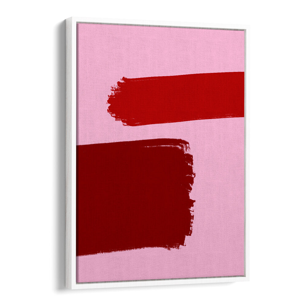 CRIMSON STROKES , ABSTRACT PAINTINGS