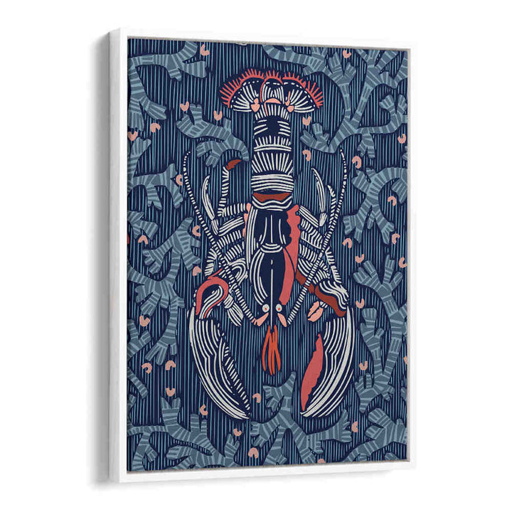 Vibrant CRUSTACEAN CORE NAVY Beach Paintings showcase coastal tranquility and ocean beauty for your home decor.