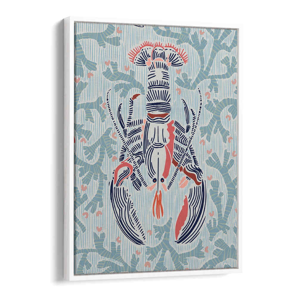 Elevate your cafe with the CRUSTACEAN CORE MINT, BAR art, showcasing a stunning lobster design in vibrant colors.