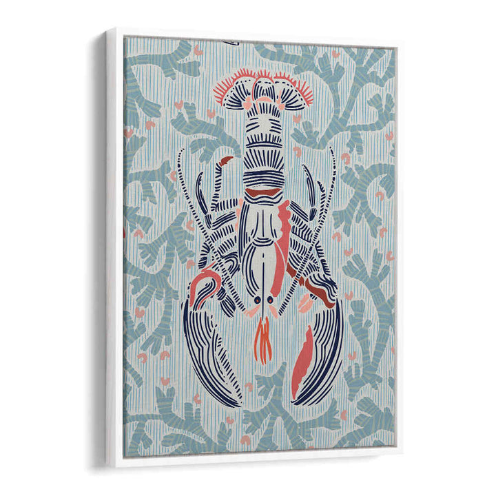 Elevate your cafe with the CRUSTACEAN CORE MINT, BAR art, showcasing a stunning lobster design in vibrant colors.
