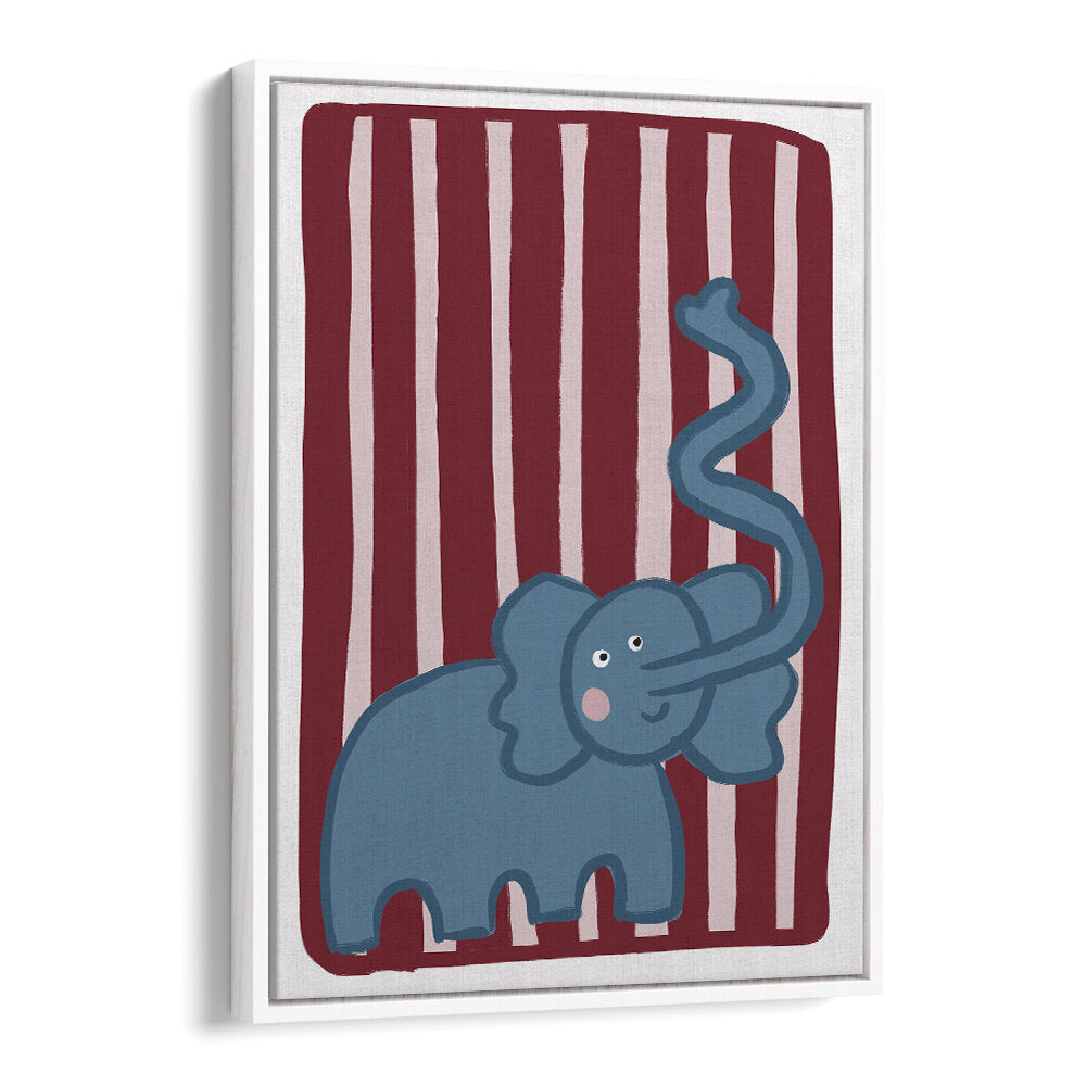 CURIOUS BLUE ELEPHANT , KIDS ROOM PAINTINGS