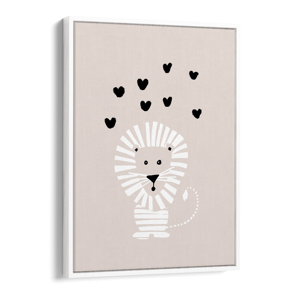 CUTE LION LOVE HEARTS