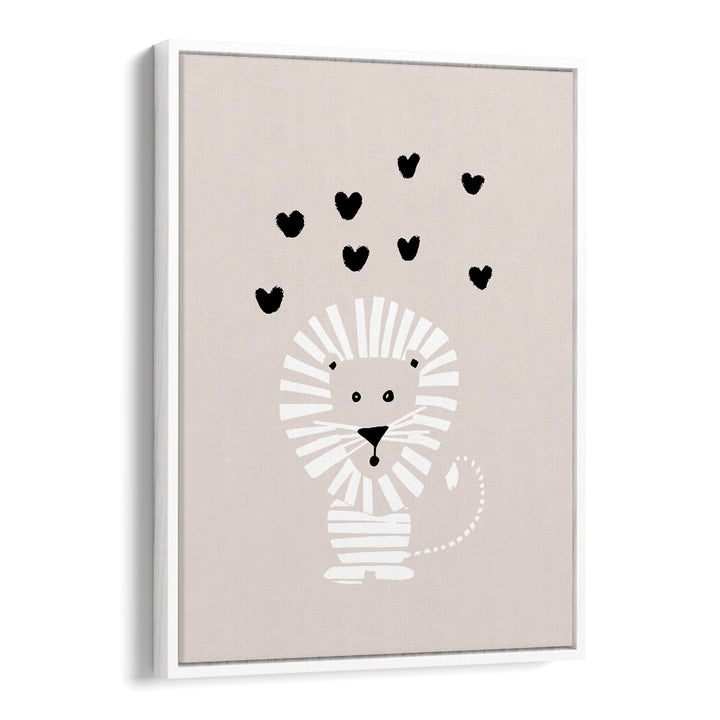 CUTE LION LOVE HEARTS