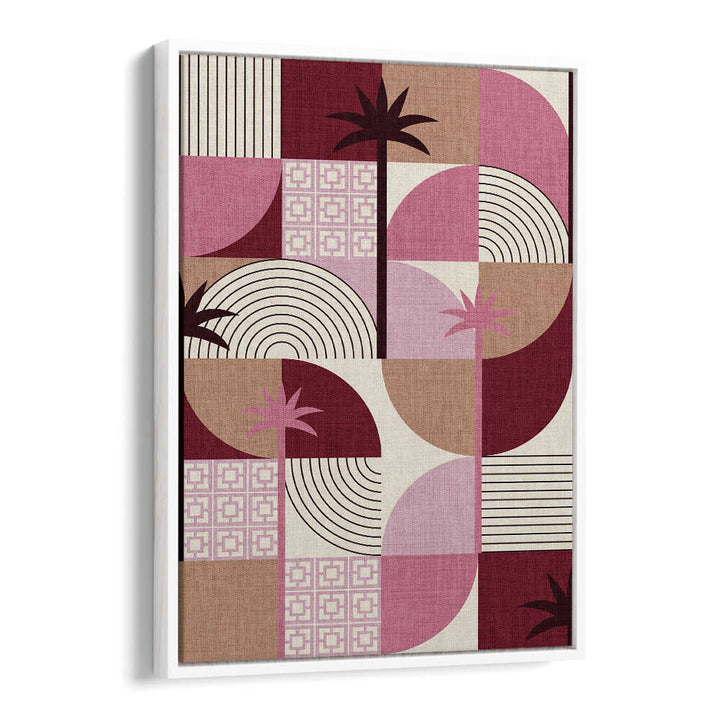 DESERT SHAPES AND PALMS MAUVE , FASHION POSTERS