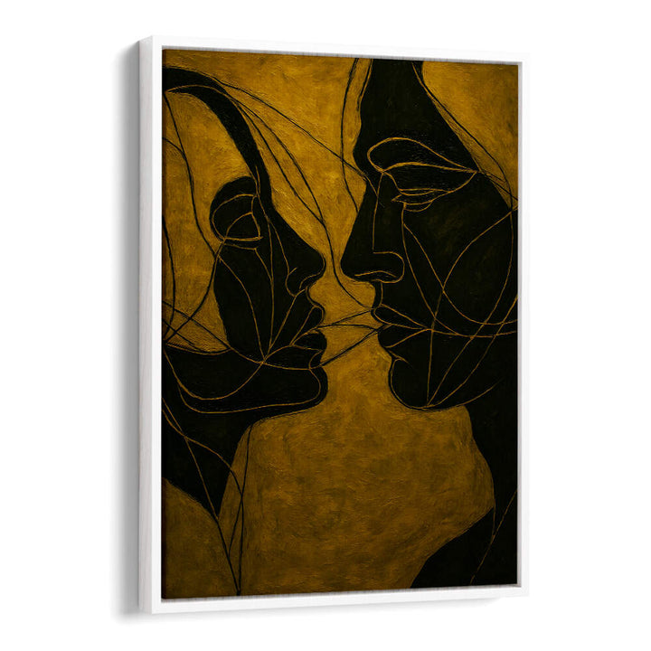 DIALOGUE IN SHADOW , EXPRESSIONISM PAINTINGS