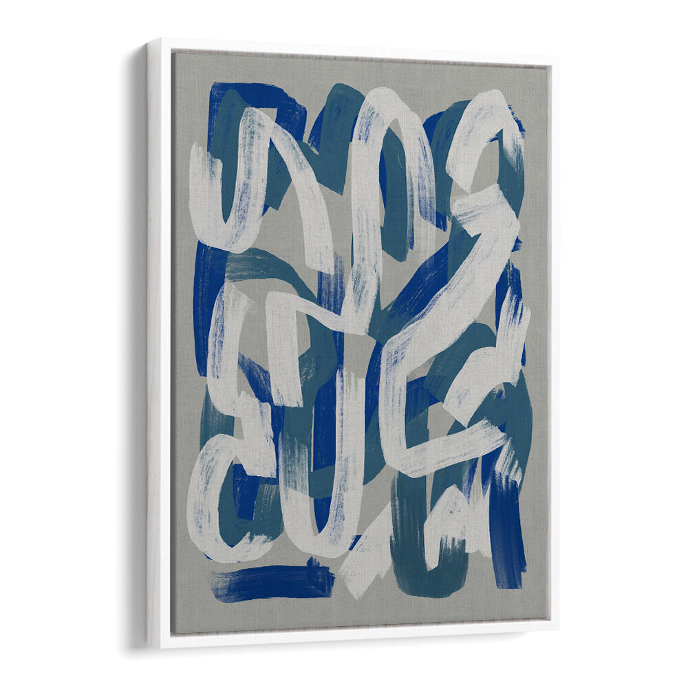 DRY BRUSH GREY AND BLUE , ABSTRACT PAINTINGS