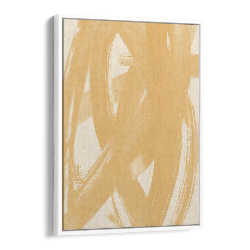 DYNAMIC BEIGE BRUSHSTROKES , ABSTRACT PAINTINGS