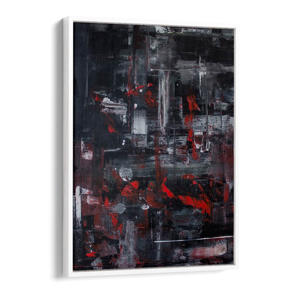 DYNAMIC RED CITYSCAPE ABSTRACT
