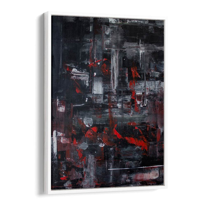 DYNAMIC RED CITYSCAPE ABSTRACT