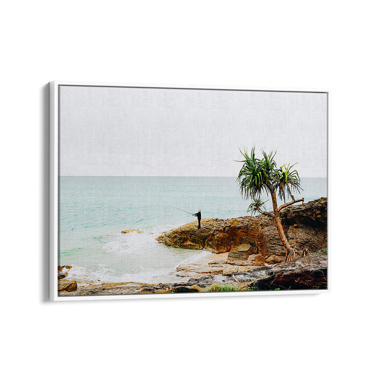 FISHING ON STRADBROKE ISLAND , LANDSCAPE PAINTINGS