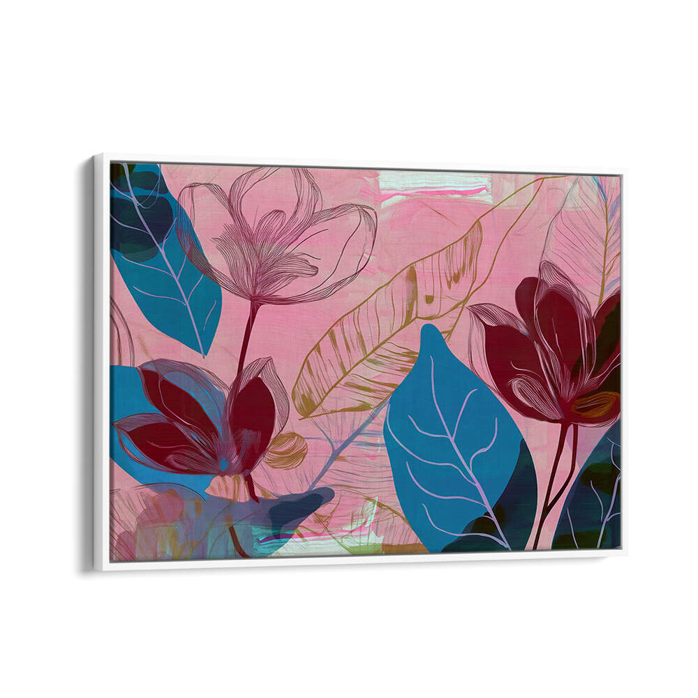 FLOWER GARDEN II , FLORAL FLOWER PAINTINGS
