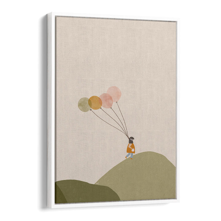 GIRL AND HER BALLOONS , KIDS ROOM PAINTINGS