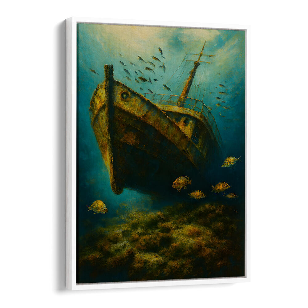 GRAVE OF THE LOST VESSEL , EXPRESSIONISM PAINTINGS