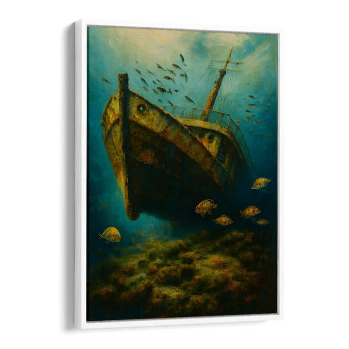 GRAVE OF THE LOST VESSEL , EXPRESSIONISM PAINTINGS