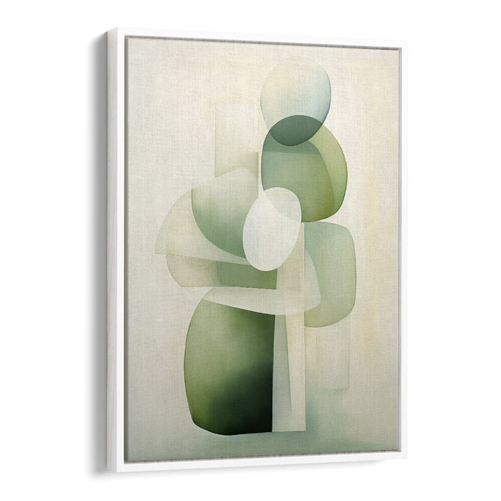 GREEN BEIGE GEO I , ORGANIC FORMS