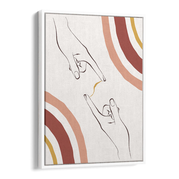 HANDS CONNECT , BOHO ART PAINTINGS