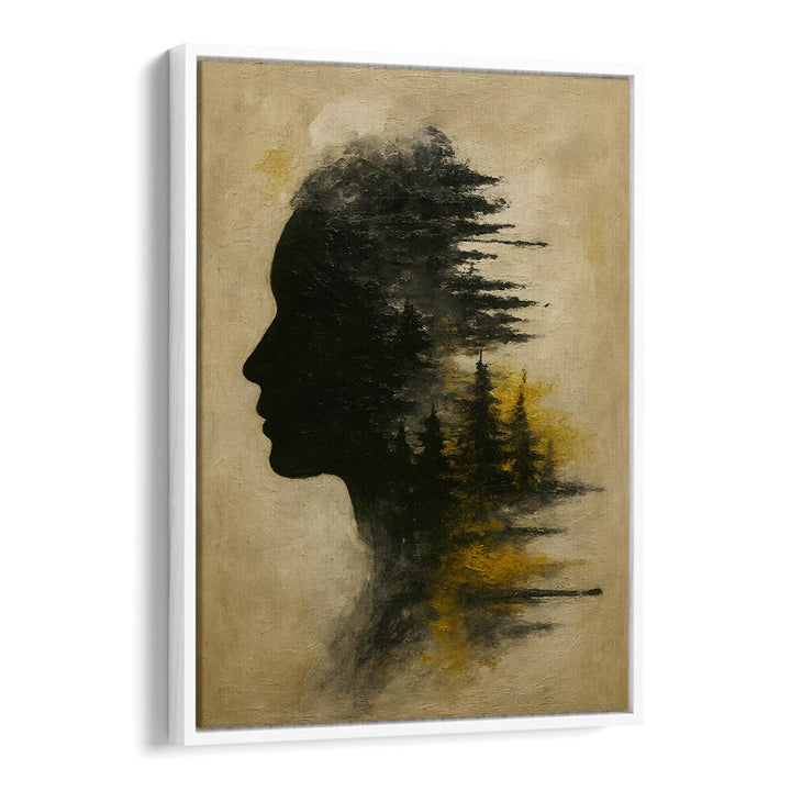 HEAD IN SMOKE , EXPRESSIONISM PAINTINGS