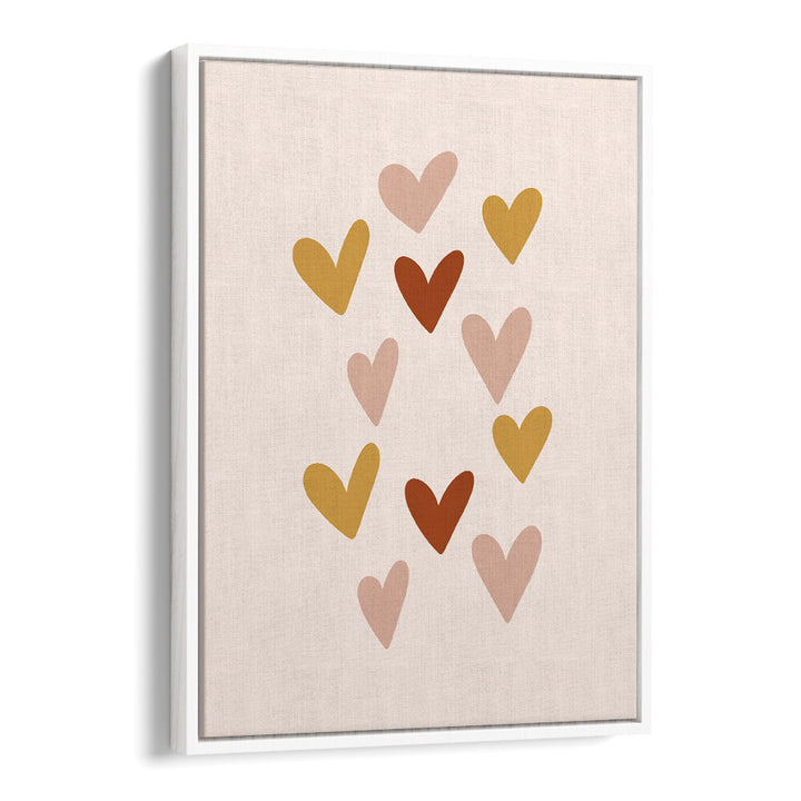 HEARTS , BOHO ART PAINTINGS