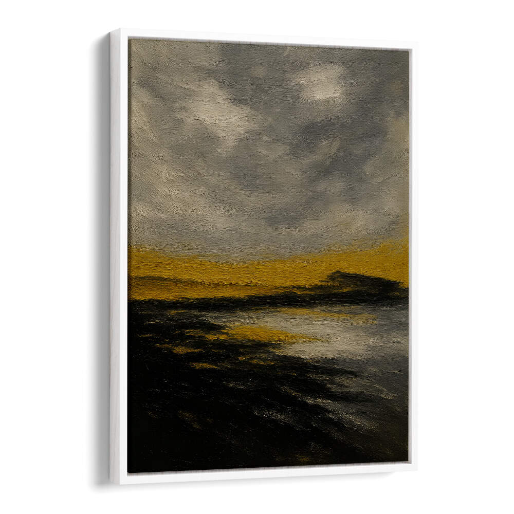 HORIZON OF STILL GOLD , EXPRESSIONISM PAINTINGS