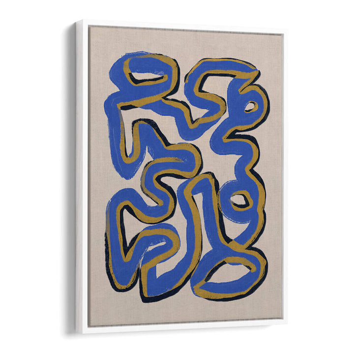 GINTERT WINED BLUE , LINE ART PAINTINGS