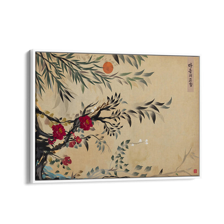 JOSEON ERA STYLE MINIMALISTIC PAINTING , FLORAL FLOWER PAINTINGS