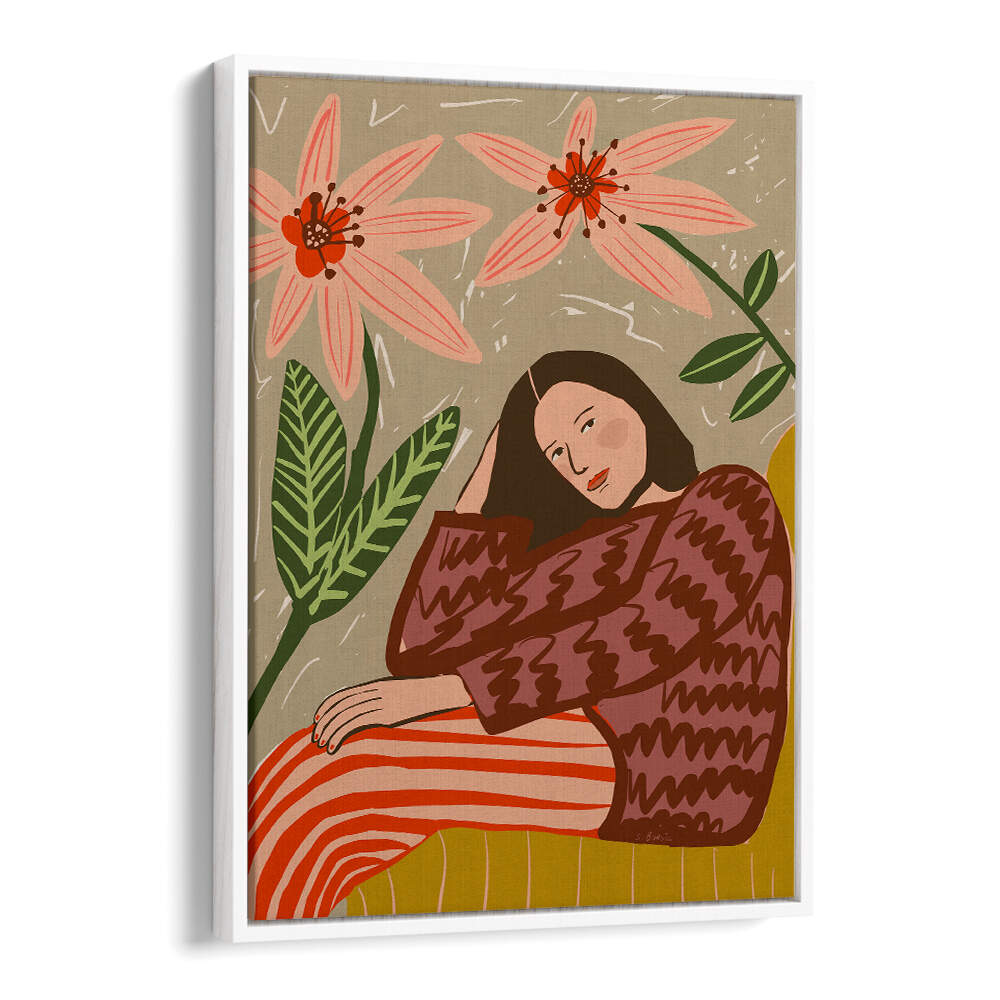 LADY SITTING , PORTRAITS & FIGURATIVE ILLUSTRATIONS