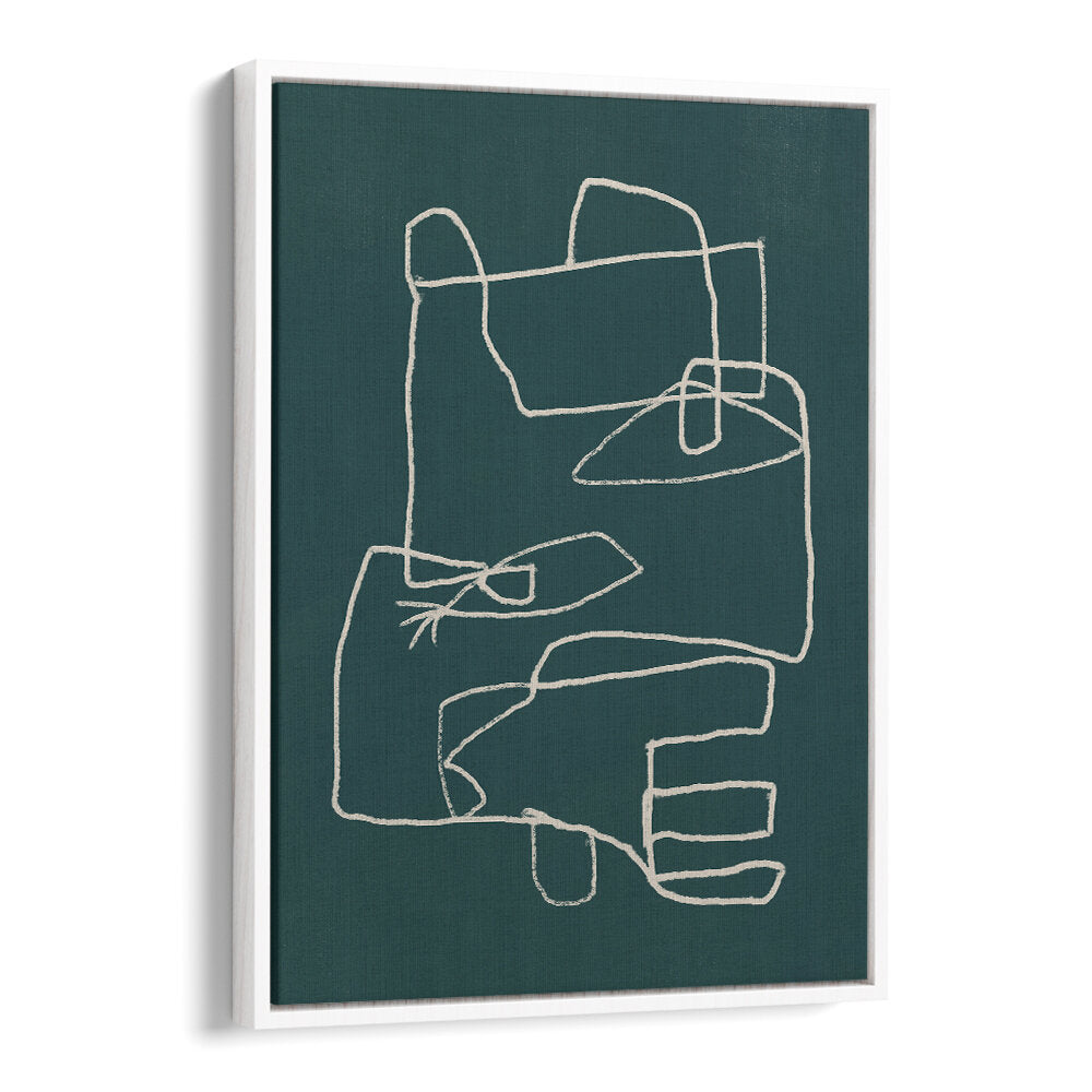 LINE ART ABSTRACT PORTRAIT IV , LINE ART PAINTINGS