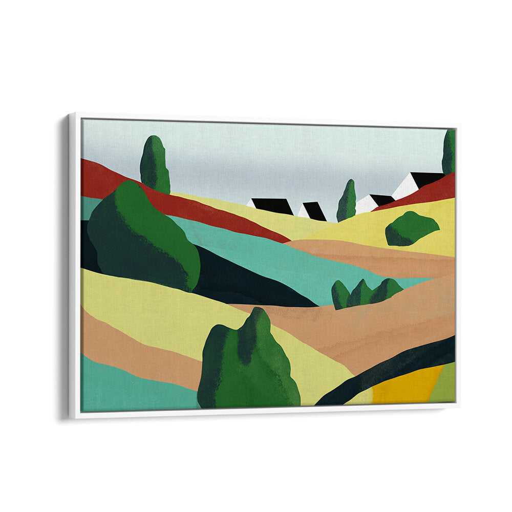 LITTLE COLOR ROLLING HILLS , LANDSCAPE PAINTINGS