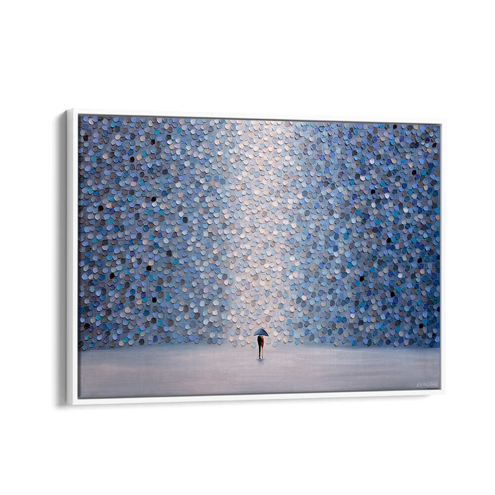 LOVE UNDER UMBRELLA , MODERN IMPRESSIONISM PAINTINGS