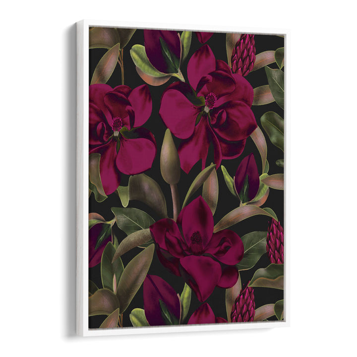 LUSH BURGUNDY MAGNOLIAS