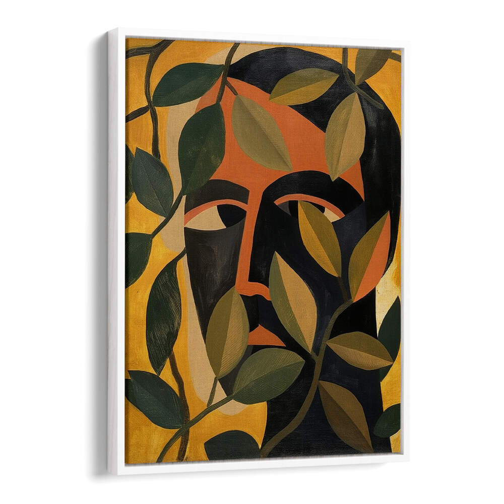 MAN IN THE LEAVES, PORTRAITS & FIGURATIVE ILLUSTRATIONS