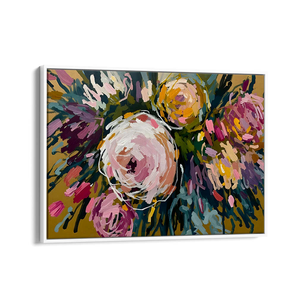 MARIGOLD BLOOM , FLORAL FLOWER PAINTINGS
