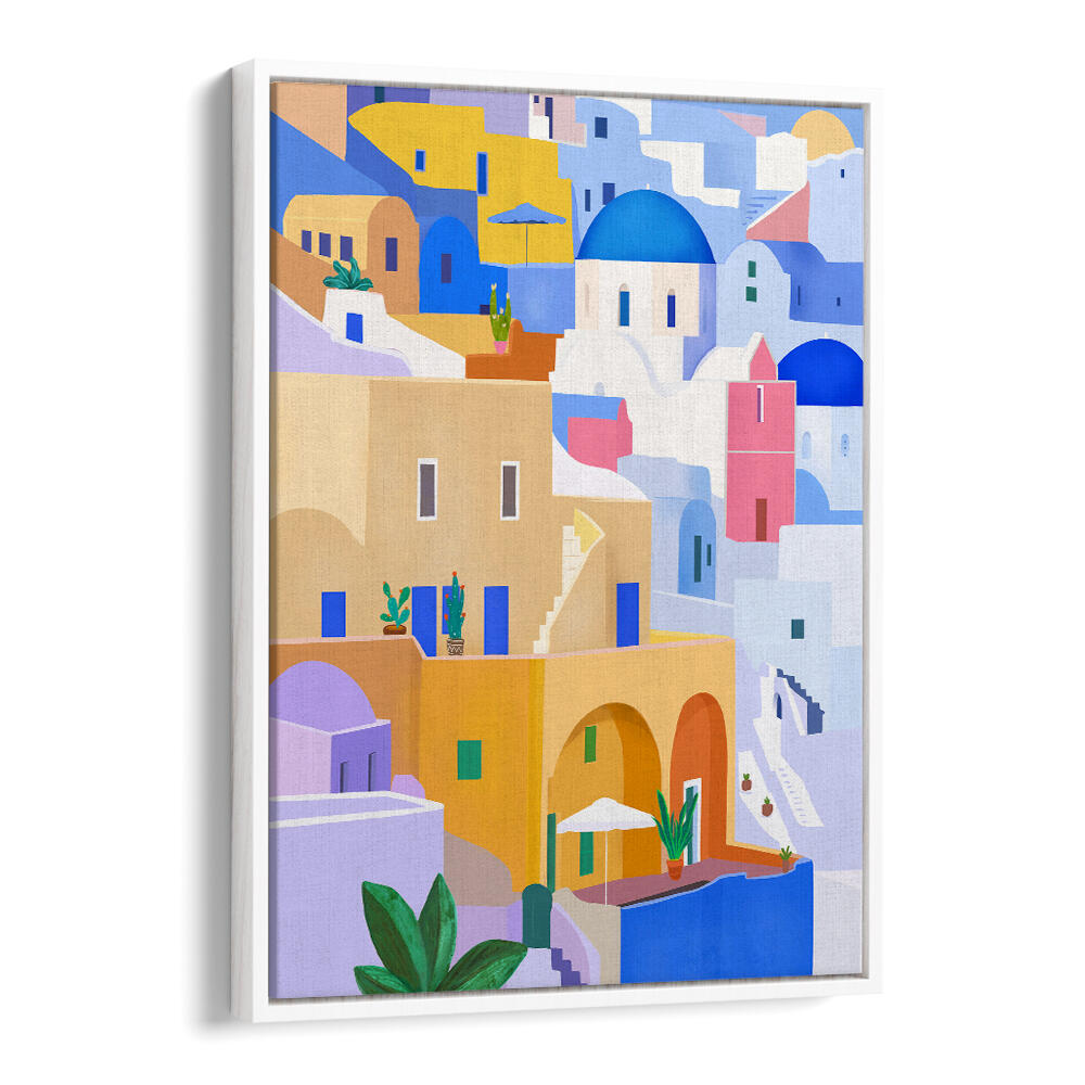 MEDITERRANEAN TOWNSCAPE , TRAVEL POSTERS