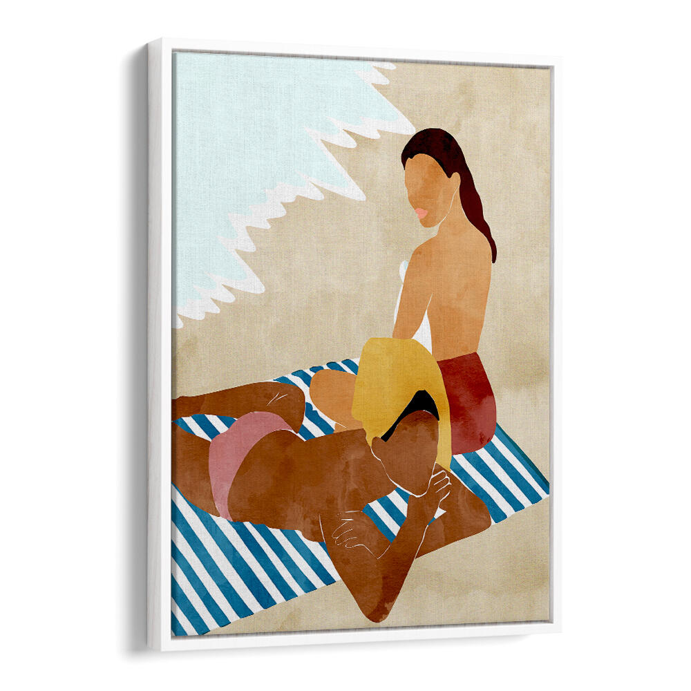 MINIMALIST BEACH SCENE , PORTRAITS & FIGURATIVE ILLUSTRATIONS