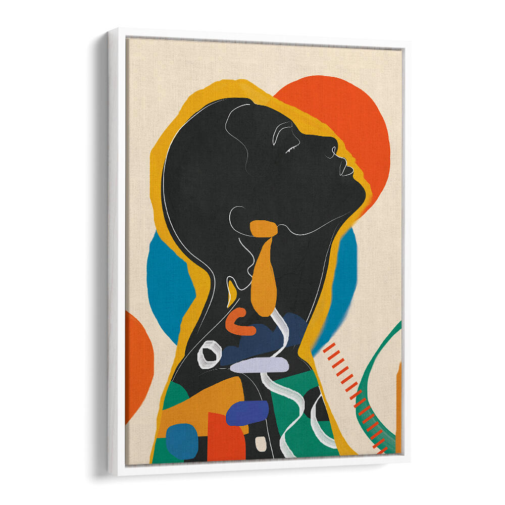 MODERN ABSTRACT WOMAN , POP ART PAINTINGS