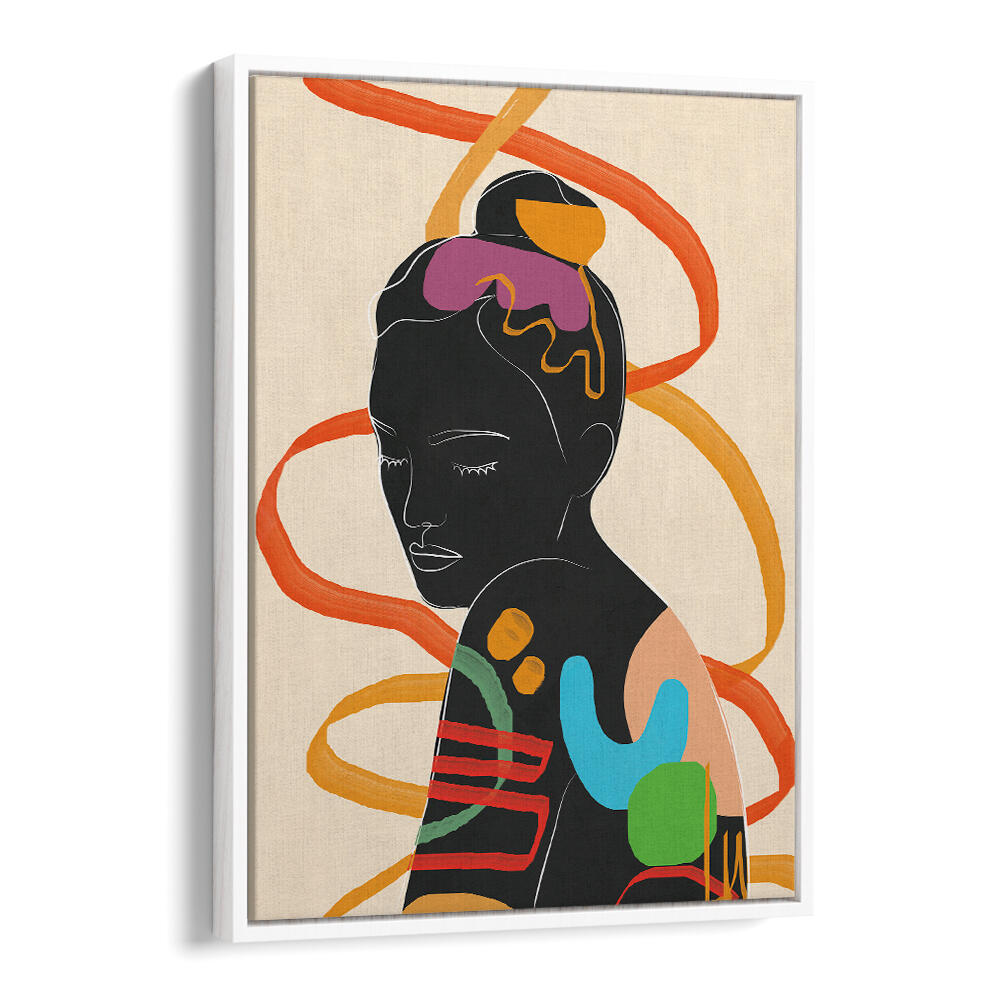 MODERN ABSTRACT WOMAN II , POP ART PAINTINGS
