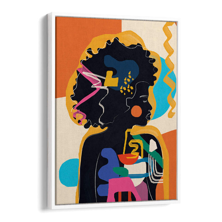 MODERN ABSTRACT WOMAN IV , POP ART PAINTINGS