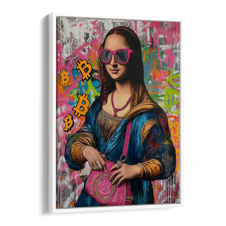 MONALISA BITCOIN , POP ART PAINTINGS